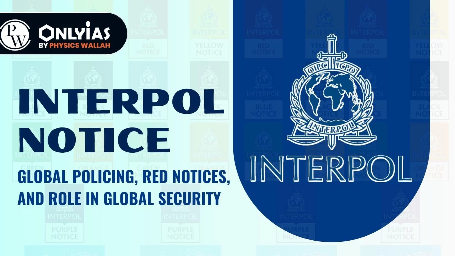 Interpol Notice Global Policing, Red Notices, And Role In Global Security PWOnlyIAS