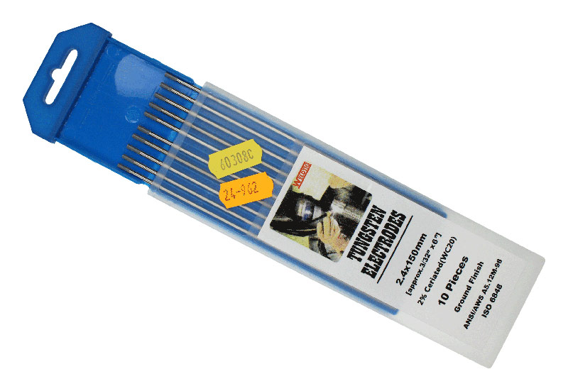 2.4mm Ceriated Tungsten Electrodes (Grey) PWP Industrial