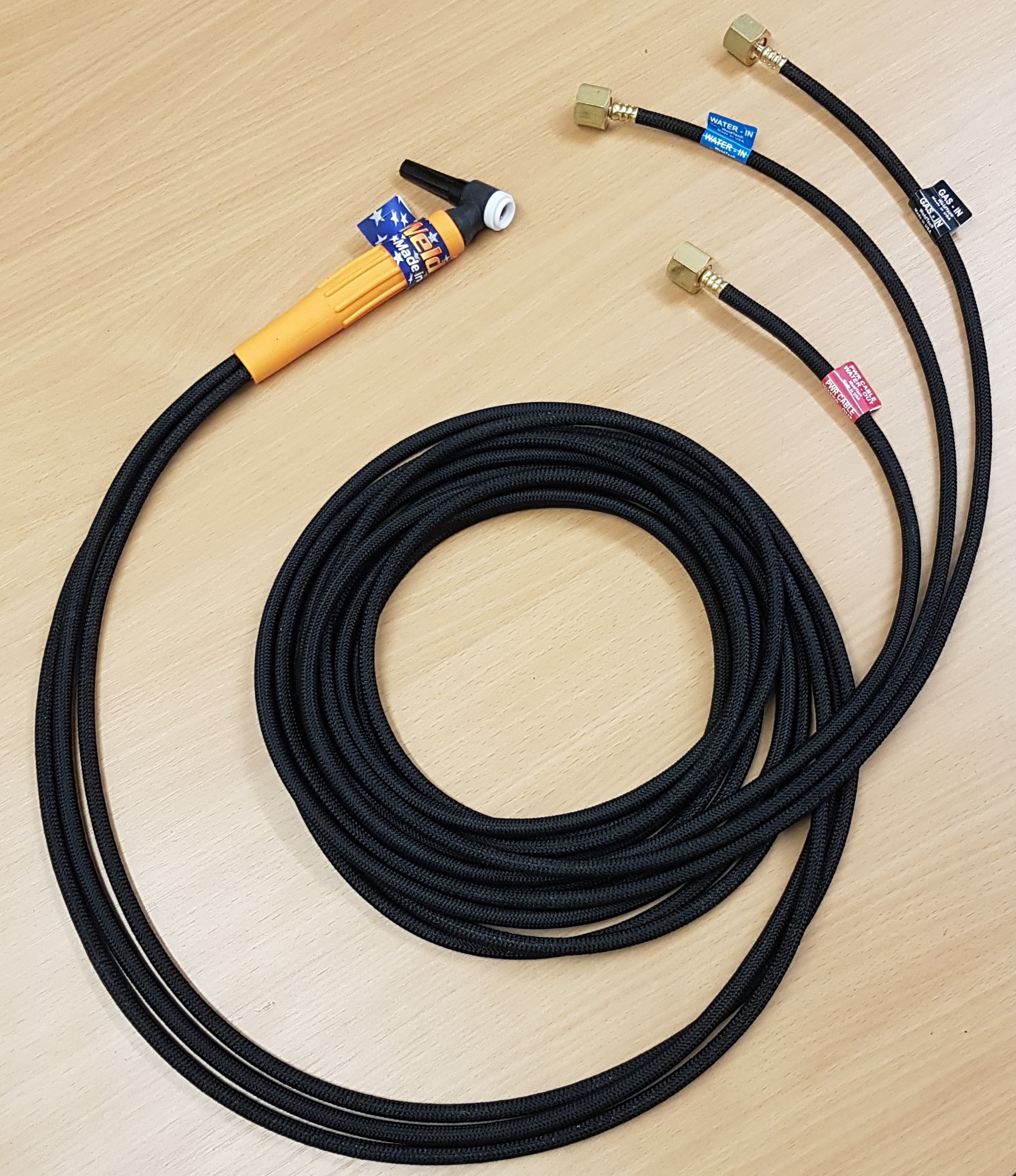 WT20 Stubby WaterCooled TIG Torch 12.5ft Package PWP