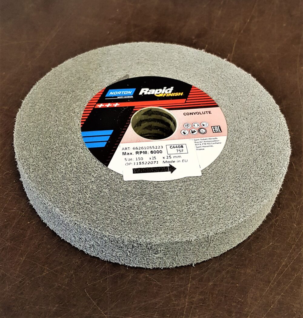 150mm x 25mm x 25mm Norton 1000 Beartex Convolute Wheel PWP
