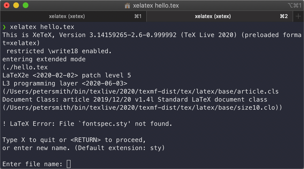 Save space on a LaTeX installation by custom installing on a Mac