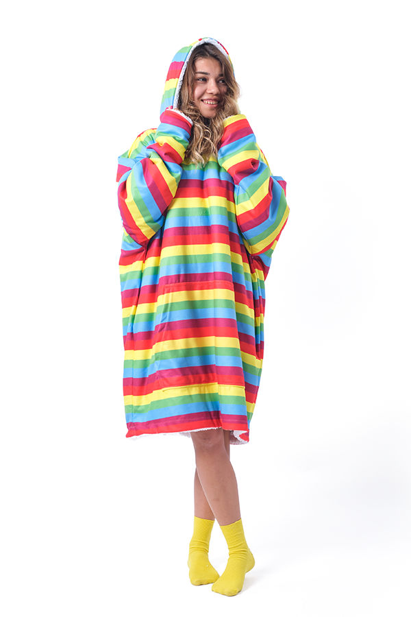 HARRY COLORFUL BLANKET HOODIE 50 SALE 2nd ITEM