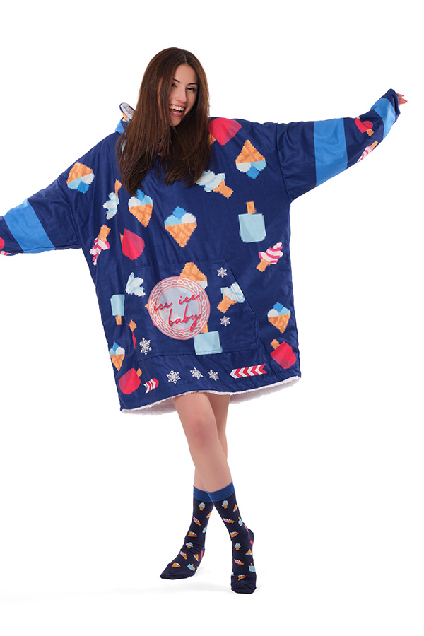 ICE CREAM HOODIE BLANKET 50 SALE 2nd ITEM