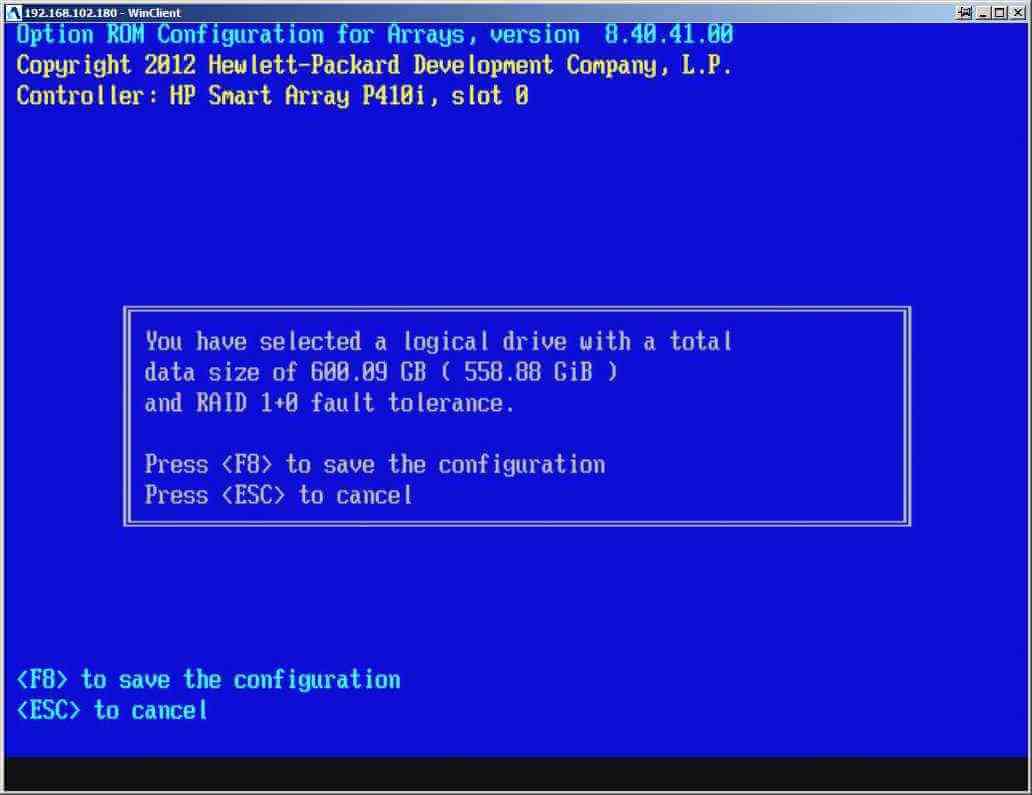 Option rom utility raid настройка