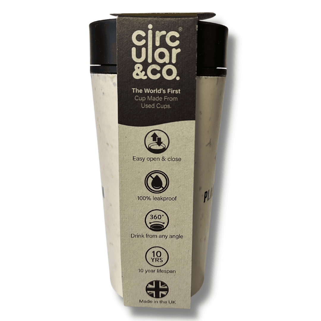 Plas y Brenin Branded Circular Coffee Cup 12oz Plas y Brenin