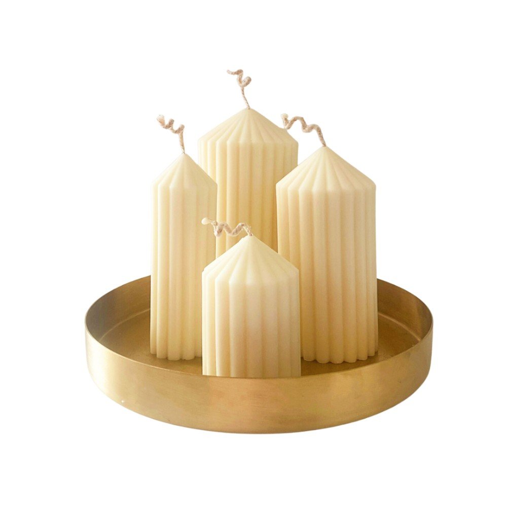 pYckd Elegant Pillar Candle Set Transform Your Home Decor