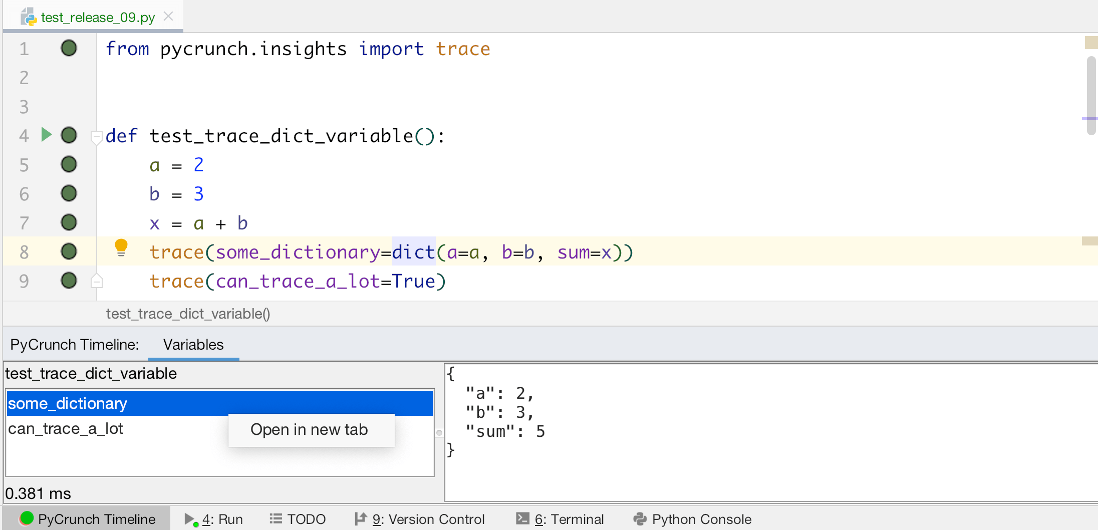 PyCrunch Python Continuous Test Runner and TDD assistant