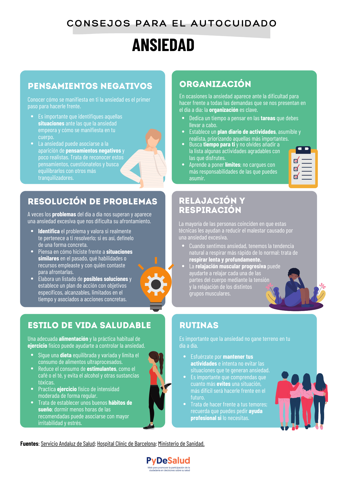 de autocuidado para manejar la ansiedad PyDeSalud