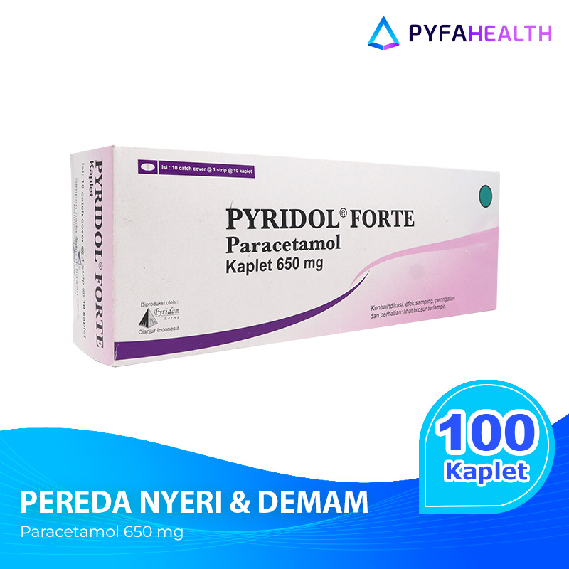 Jual ProdukPyridol Forte Paracetamol 650 mg Meringankan Rasa Sakit