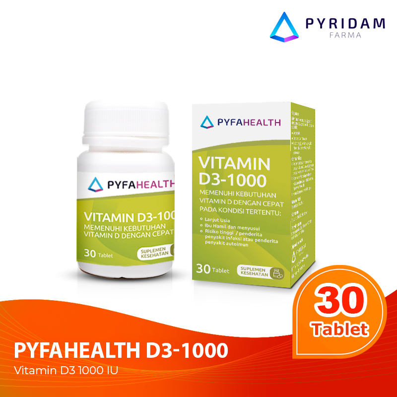 Jual ProdukPyfahealth D31000 Vitamin D3 1000 IU