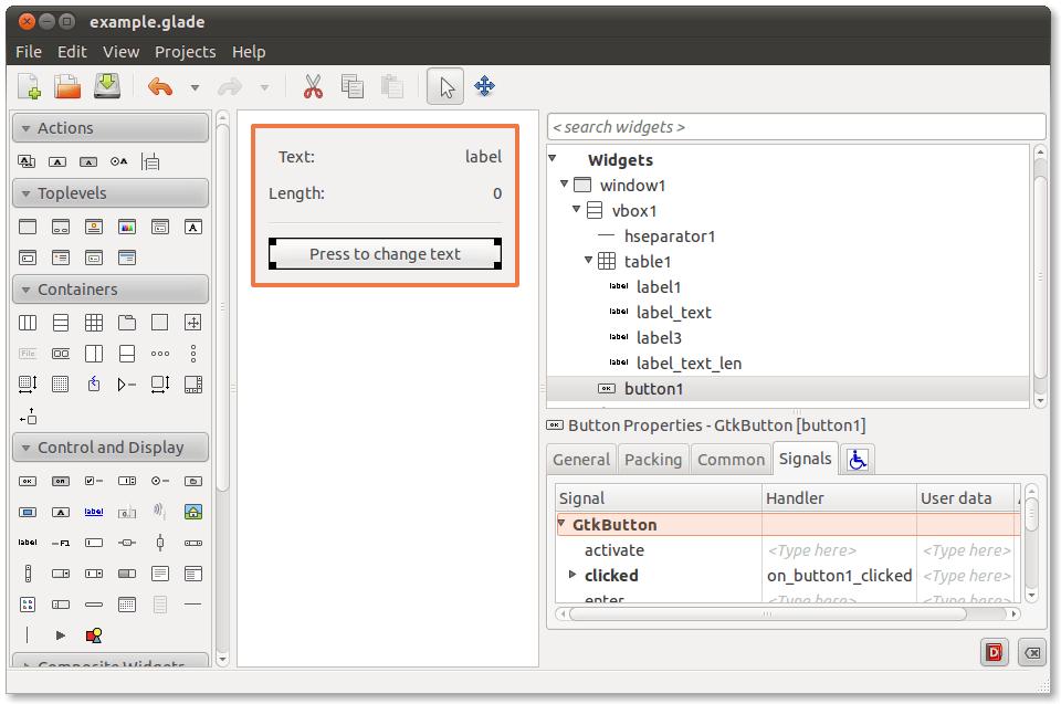 A simple application — ModelViewController and Observer patterns for PyGTK v1.99.1 documentation