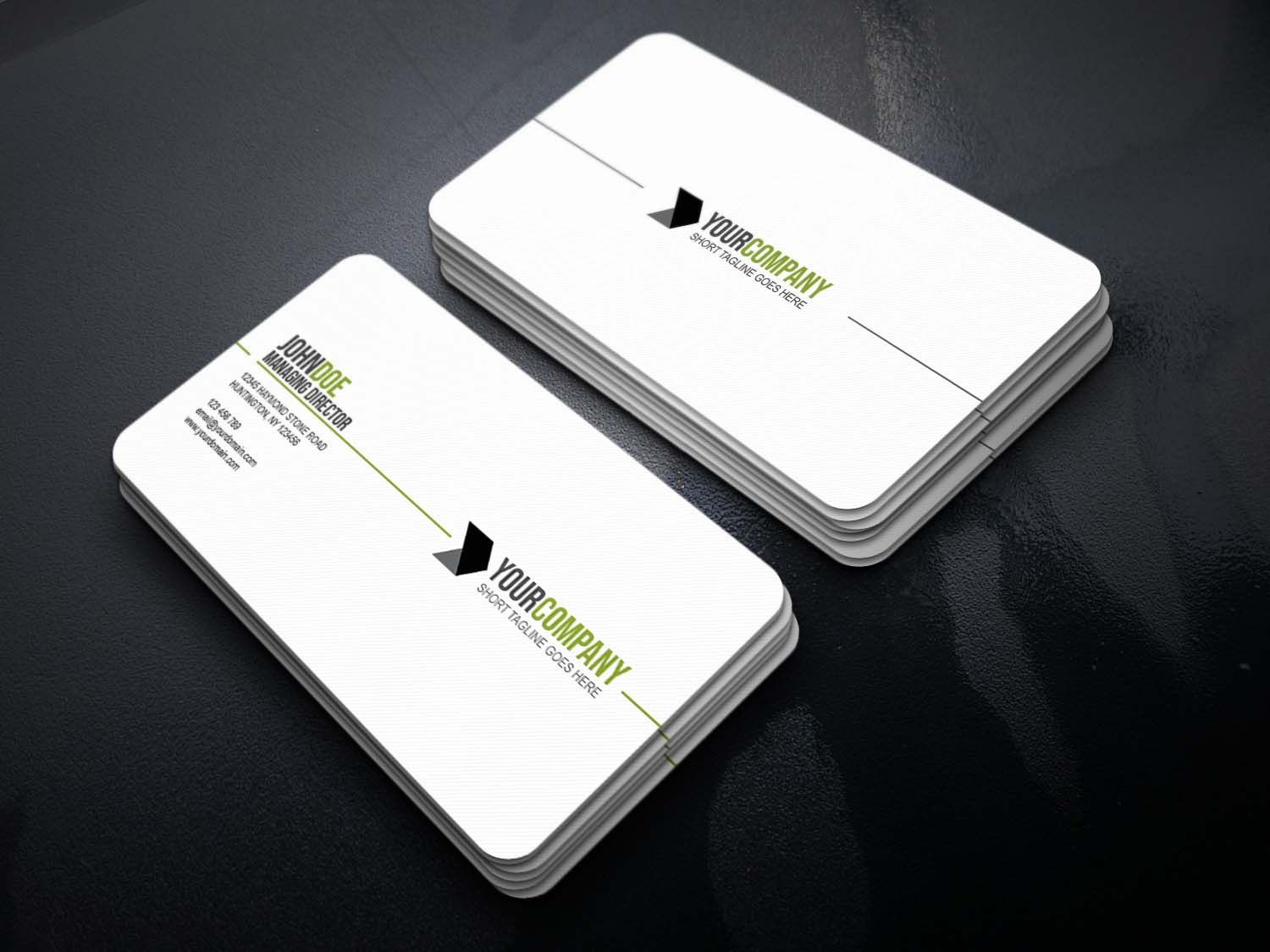 Simple Professional Business Card 4 Color by FSL99 Codester