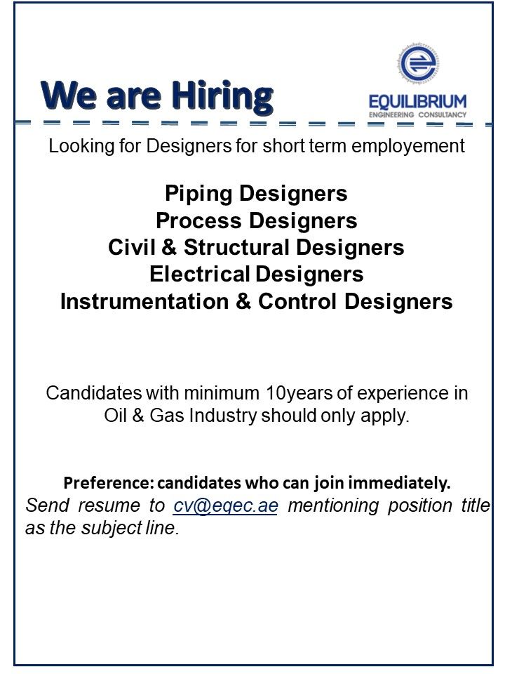 Jobs for Piping Designer in Middle East
