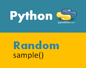 Python random.sample() to choose multiple items from any sequence