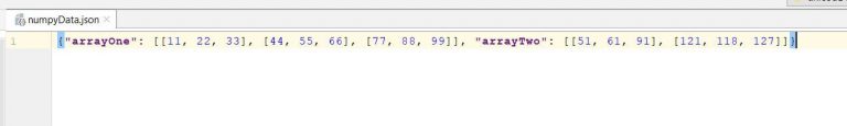 Python Serialize NumPy ndarray into JSON
