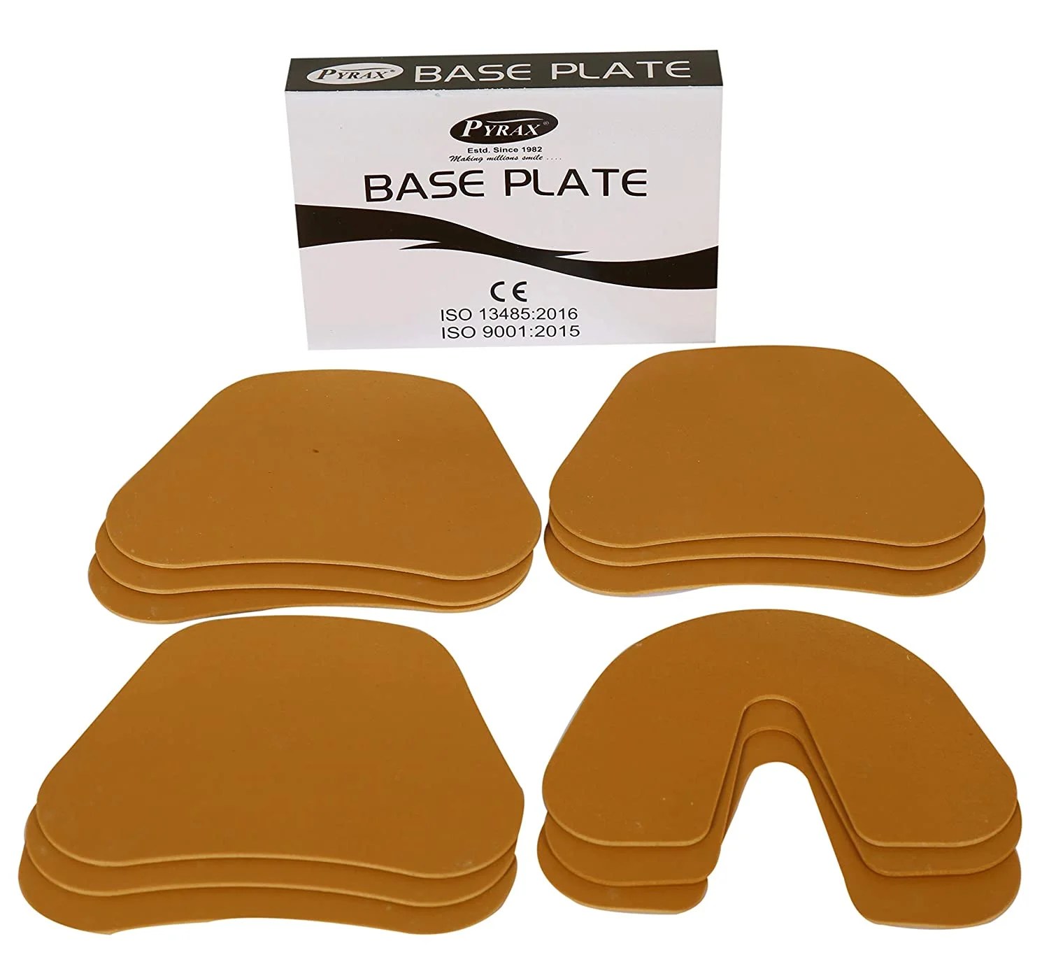 PYRAX® Dental Base Plate (9 Upper + 3 Lower) Pyrax Polymars