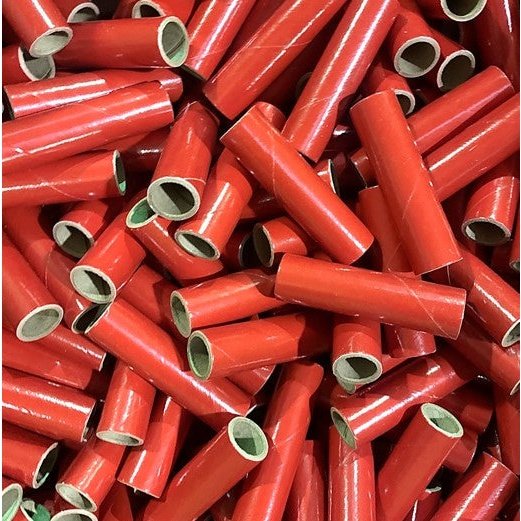 25 pc 3/4" id 3 1/2" Red Kraft Tube Pyro Direct