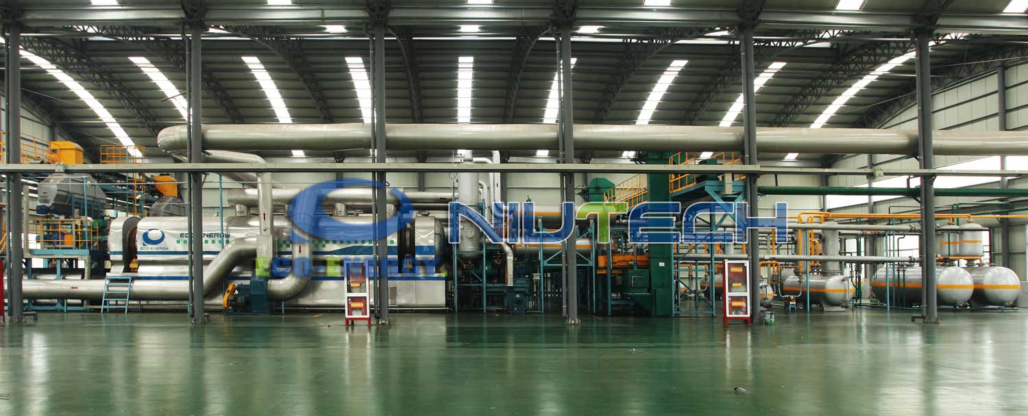 Industrial Continuous Waste Plastic Pyrolysis Production LineNiutech