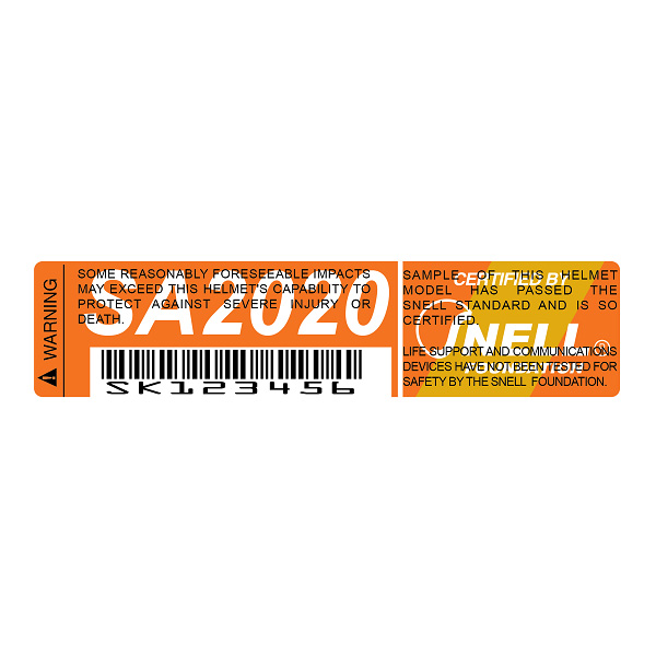 Snell Safety Ratings and Labels Pyrotect