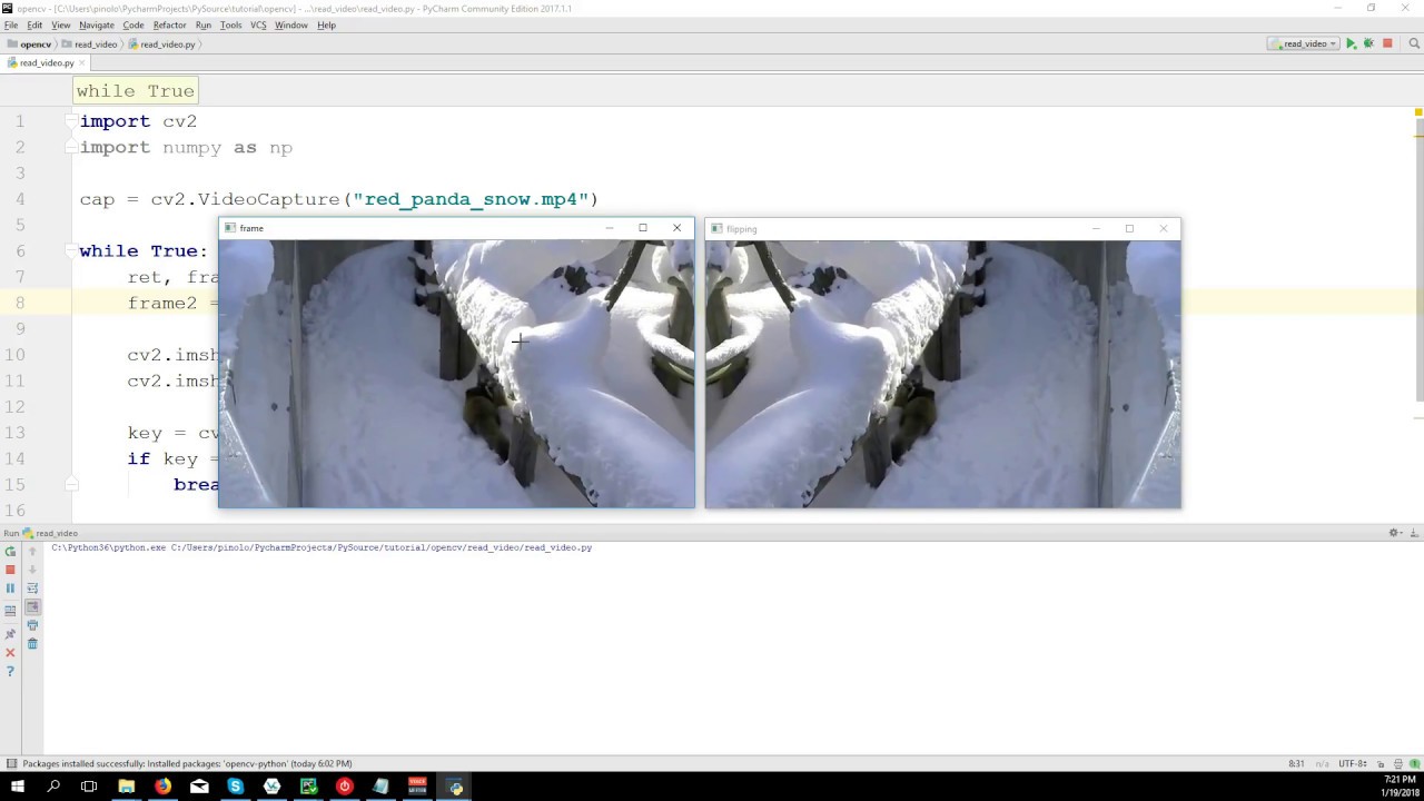 Python 3 And Opencv Part 3 How To Read The cam With (cv2 Sending