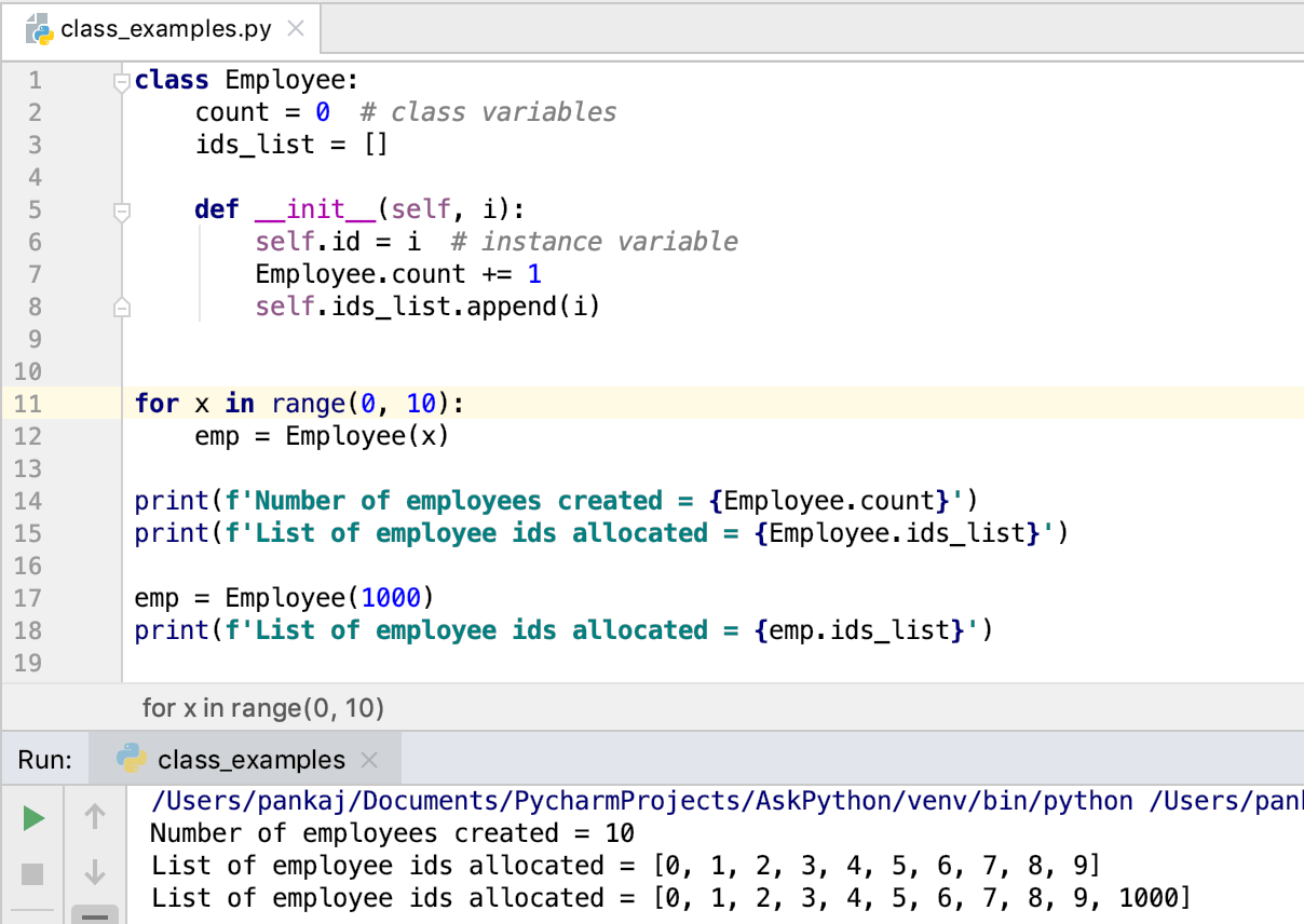 Классы Python и объекты