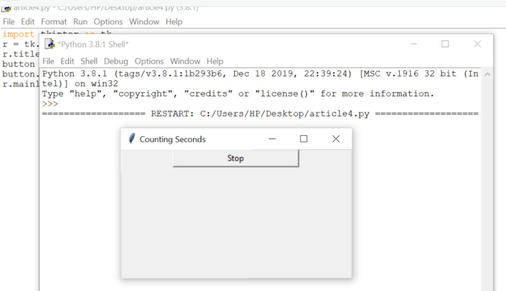 Python GUI Programming With Tkinter Python Programs