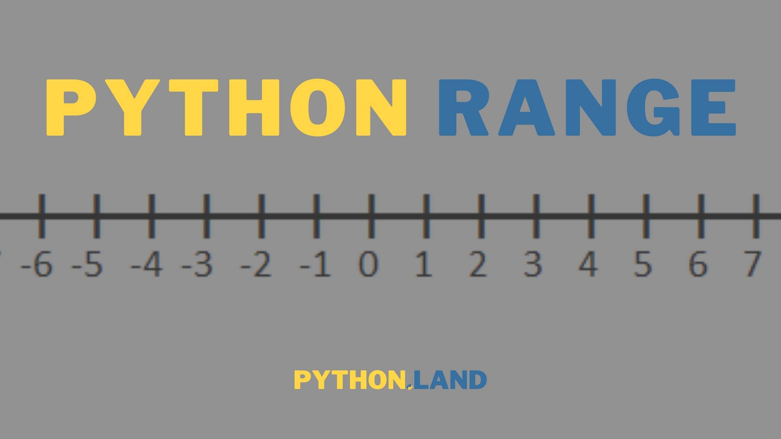 Python range() Function HowTo Tutorial With Examples • Python Land