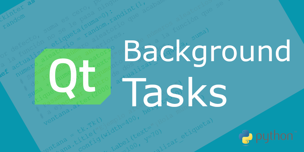 Background Tasks With PyQt Python Assets