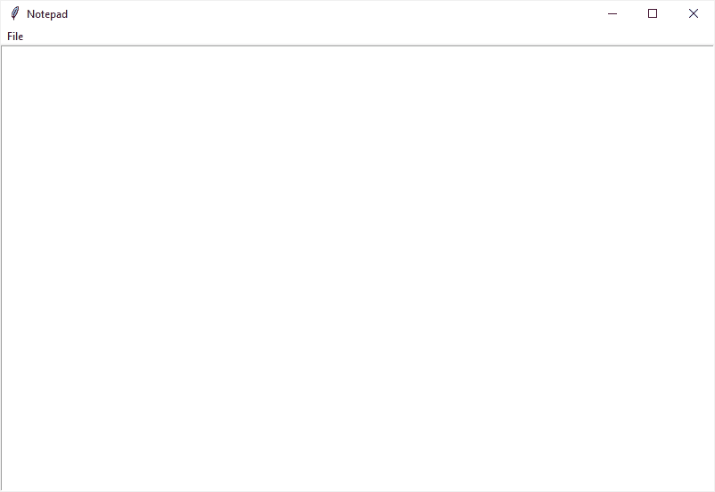 Simple Notepad With Tk (tkinter) Python Assets