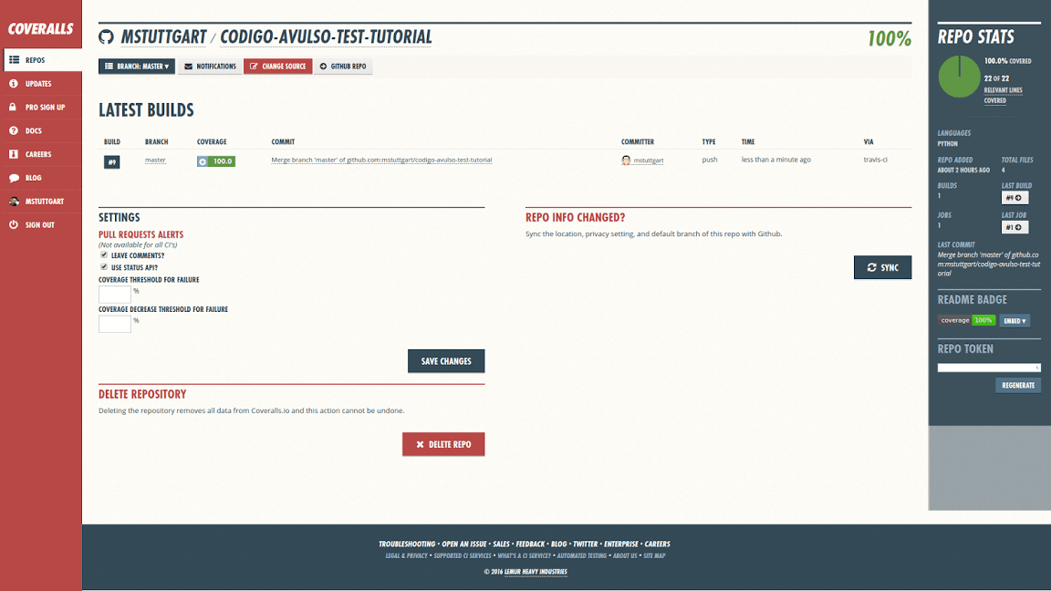 Python com Unittest, Travis CI, Coveralls e Landscape (Parte 3 de 4