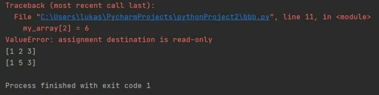How to create an immutable Numpy array? Pythoneo
