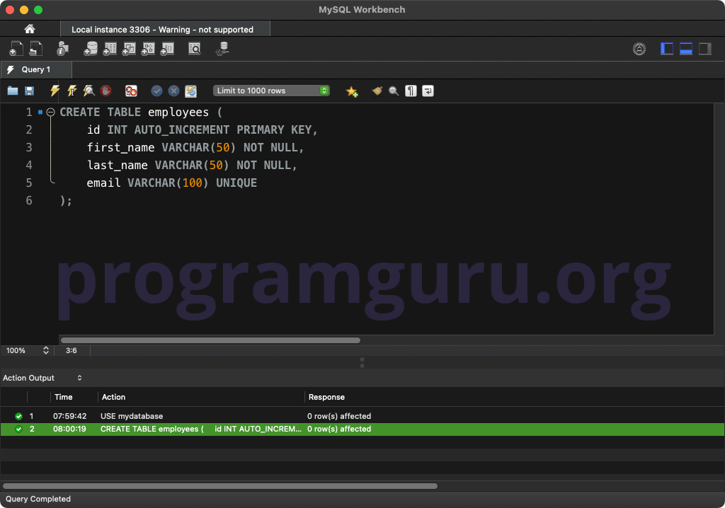 MySQL DELETE ALL ROW(s) Statement