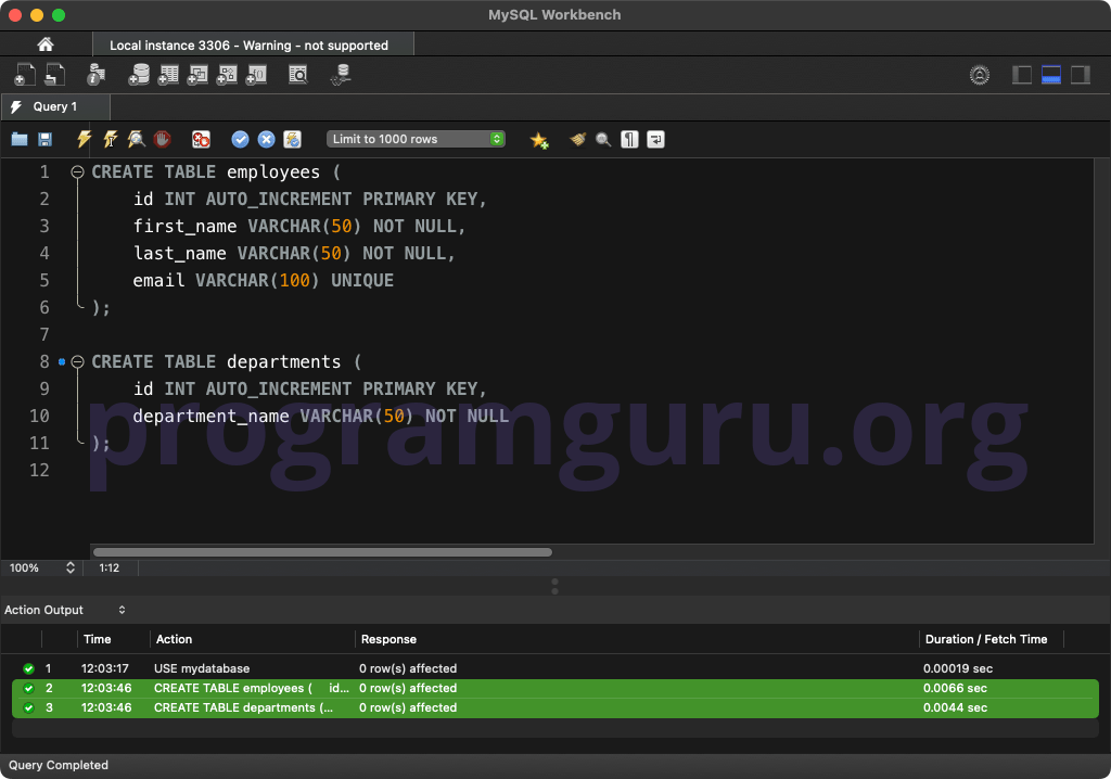 MySQL SHOW TABLES Statement