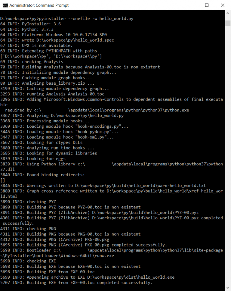 Python Convert .py to .exe