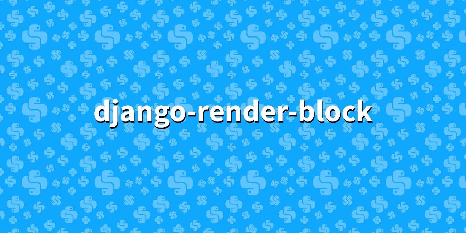 djangorenderblock Render a particular block from a template to a
