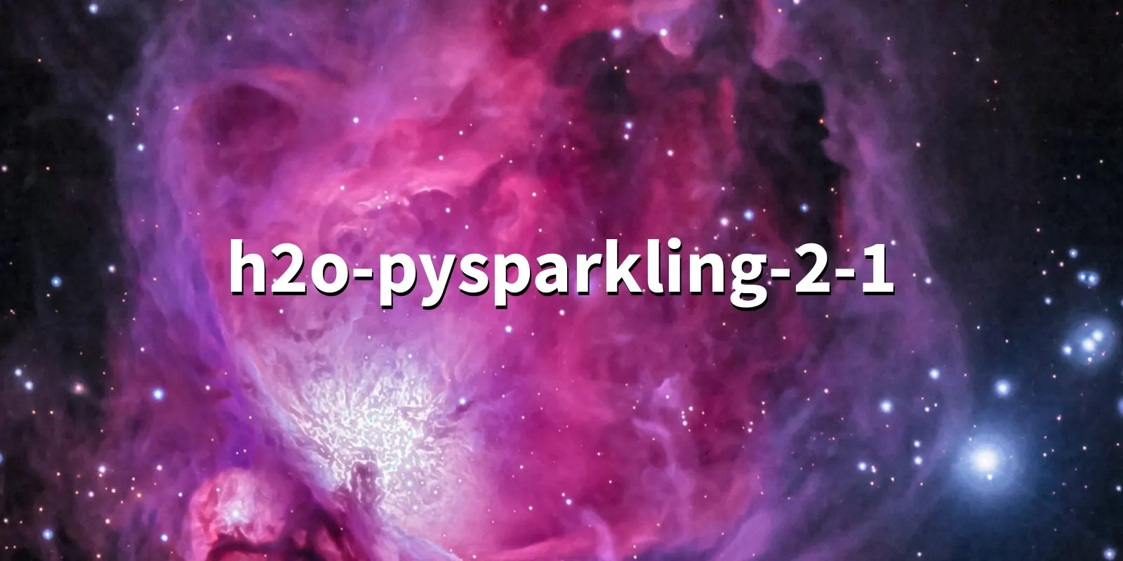 h2opysparkling2.1 Sparkling Water integrates H2O's Fast Scalable