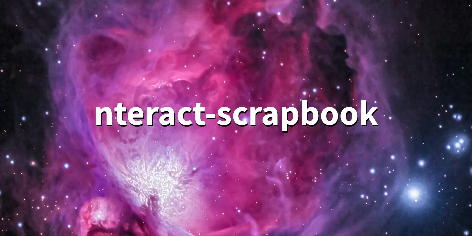 nteractscrapbook 0.4.2 A library for recording and reading data in