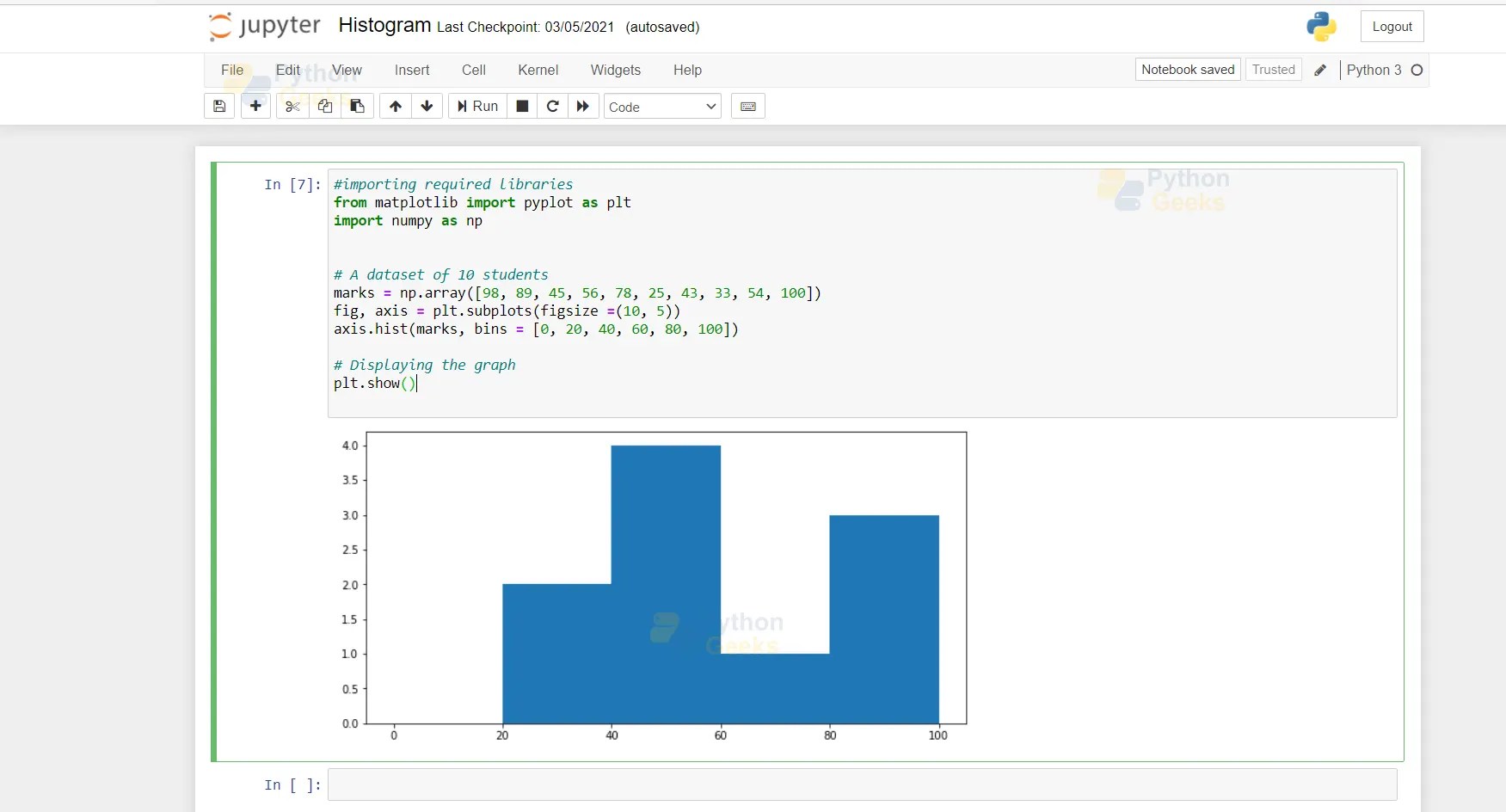 Python Histogram Python Geeks
