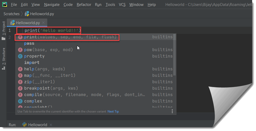 Python Hello World Program (Step By Step Using Pycharm + Visual Studio