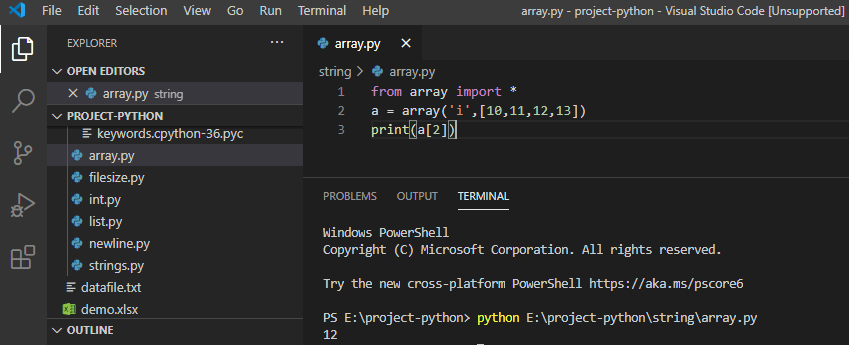 Python Array With Examples Python Guides