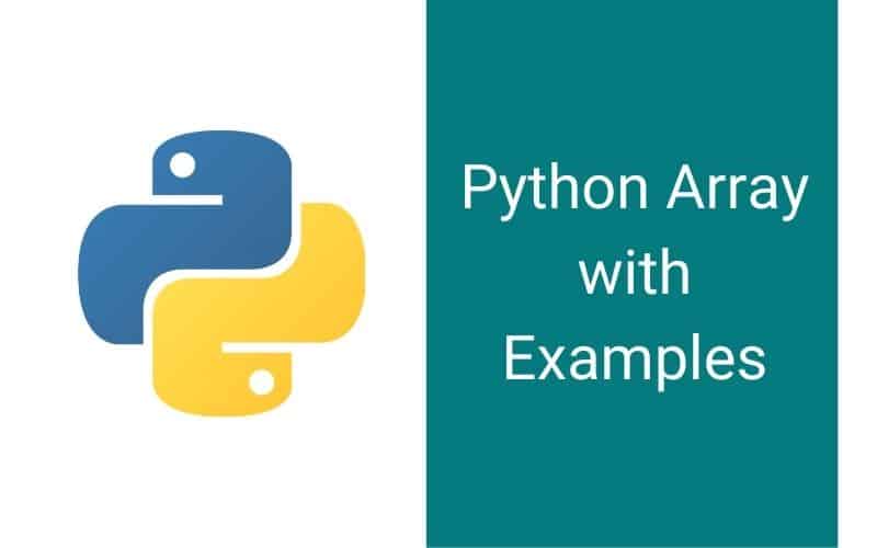 Python Array With Examples Python Guides