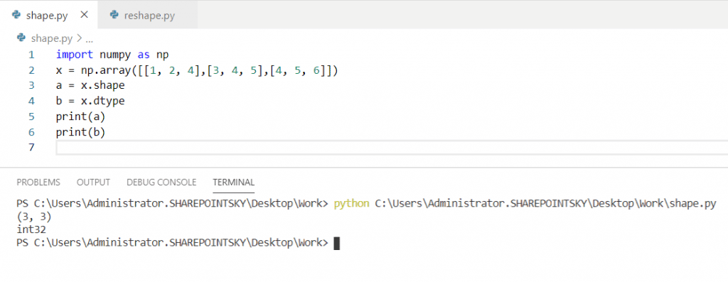 Python Shape Of An Array Python Guides