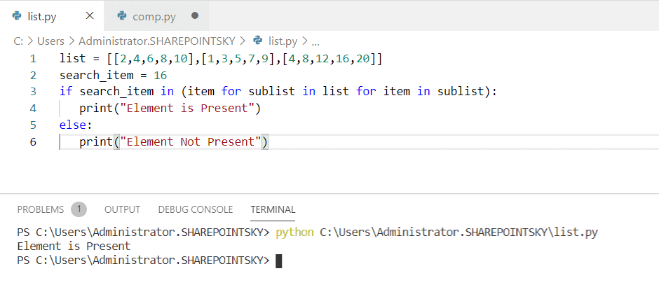 Check If A List Exists In Another List Python Python Guides
