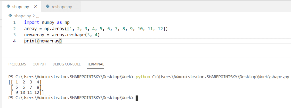 Python Shape Of An Array Python Guides