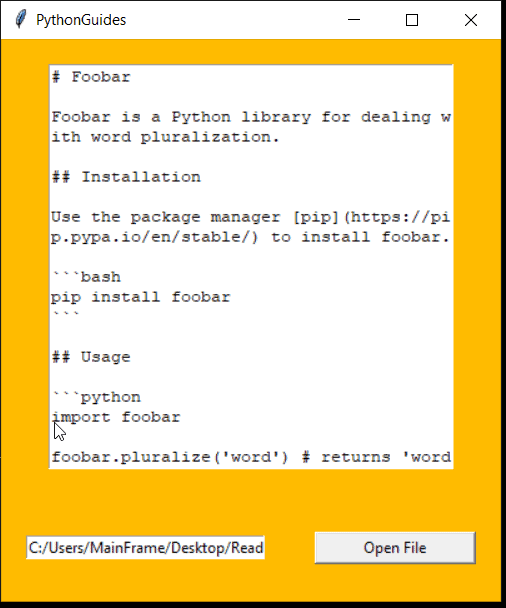 How To Read A Text File Using Python Tkinter Python Guides