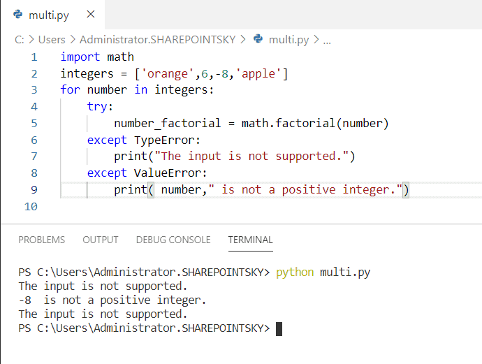 Throw Exception In Try Catch Python at Jamie Hodge blog