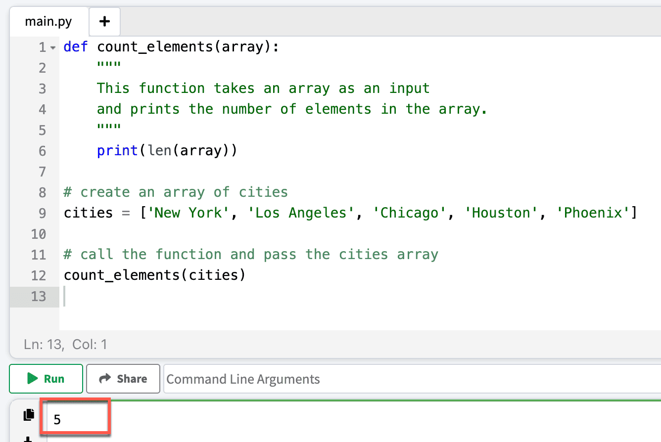 Write A Python Program To Print The Number Of Elements Present In An