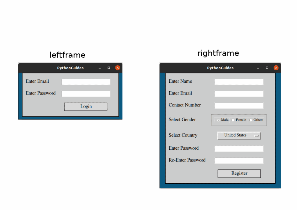 How To Create A Registration Form In Python Using Tkinter Templates