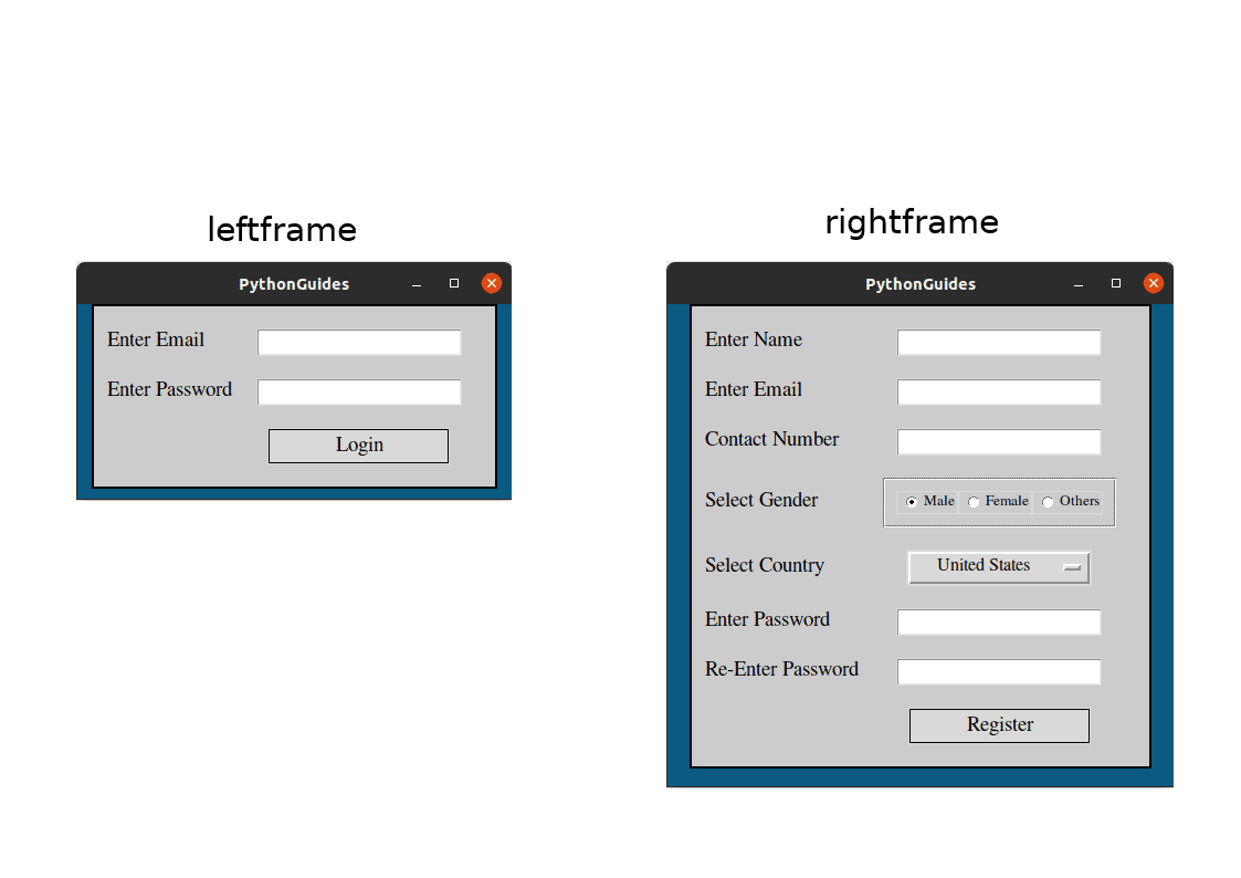 How To Create Form In Tkinter In Python