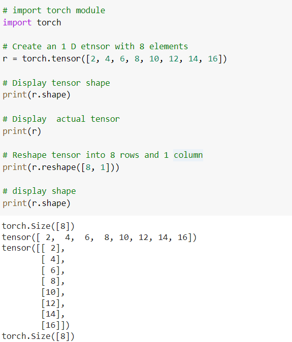 PyTorch Reshape Tensor Useful Tutorial Python Guides